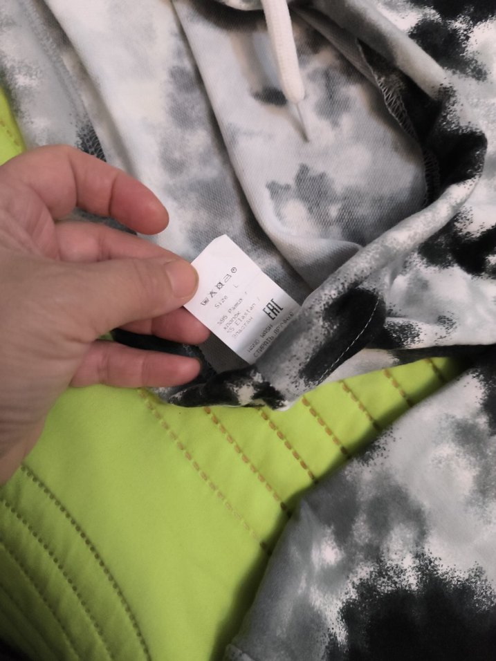 Mavi Batik Desenli Kadın Sweatshirt - Görsel 4