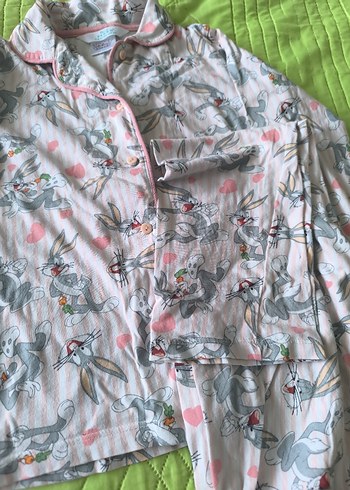 8 Yaş Beden Penti Uzun Kollu Mini Pijama Takımı