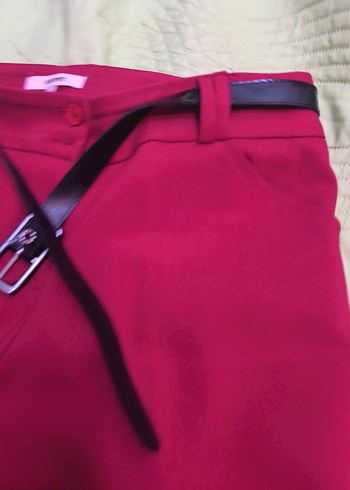 Koton Kırmızı  Kadın Kumaş Pantolon - Görsel 6