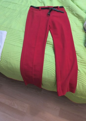 Koton Kırmızı  Kadın Kumaş Pantolon - Görsel 3