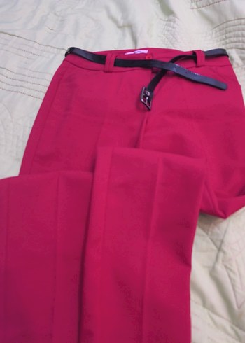 Koton Kırmızı  Kadın Kumaş Pantolon - Görsel 2