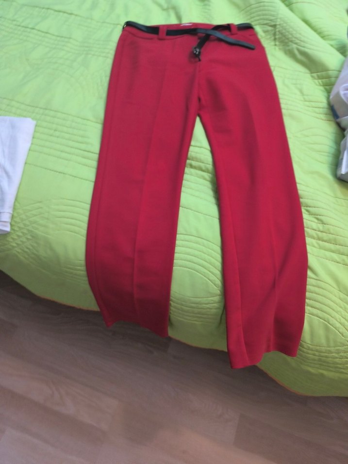 Koton Kırmızı  Kadın Kumaş Pantolon - Görsel 3