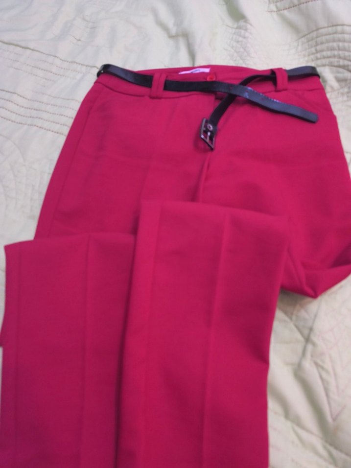 Koton Kırmızı  Kadın Kumaş Pantolon - Görsel 2