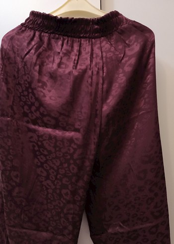 Bordo Salaş Midi Kadın Pantolon - Görsel 6