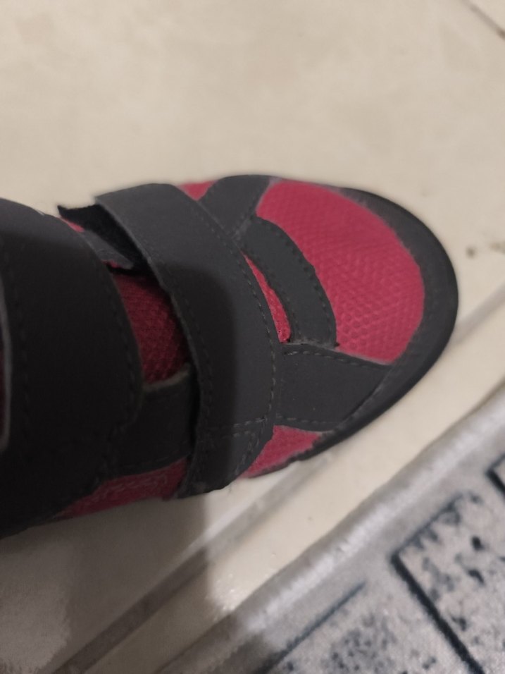 Kız Çocuk Kırmızı Cırt Cırtlı Spor Ayakkabı - Görsel 3