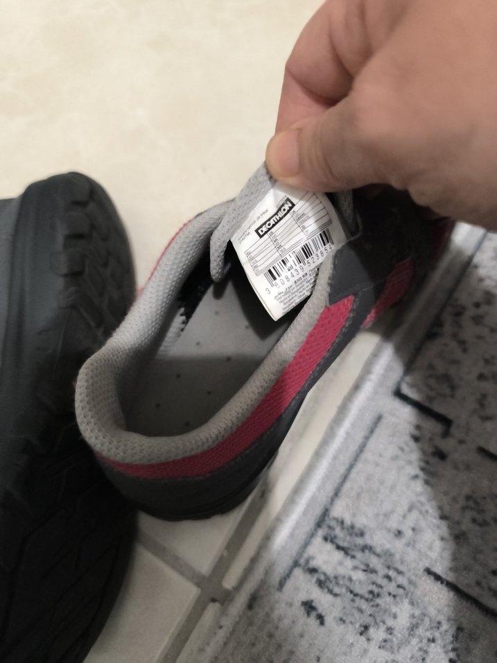 Kız Çocuk Kırmızı Cırt Cırtlı Spor Ayakkabı - Görsel 5