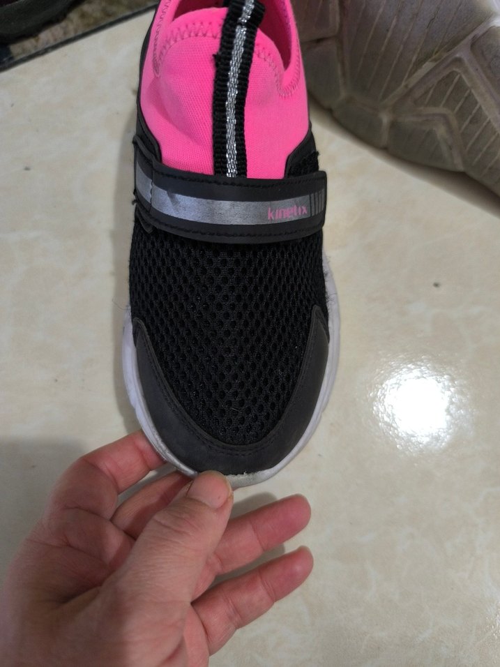 Kız Çocuk Pembe Gri Spor Ayakkabı - Görsel 5