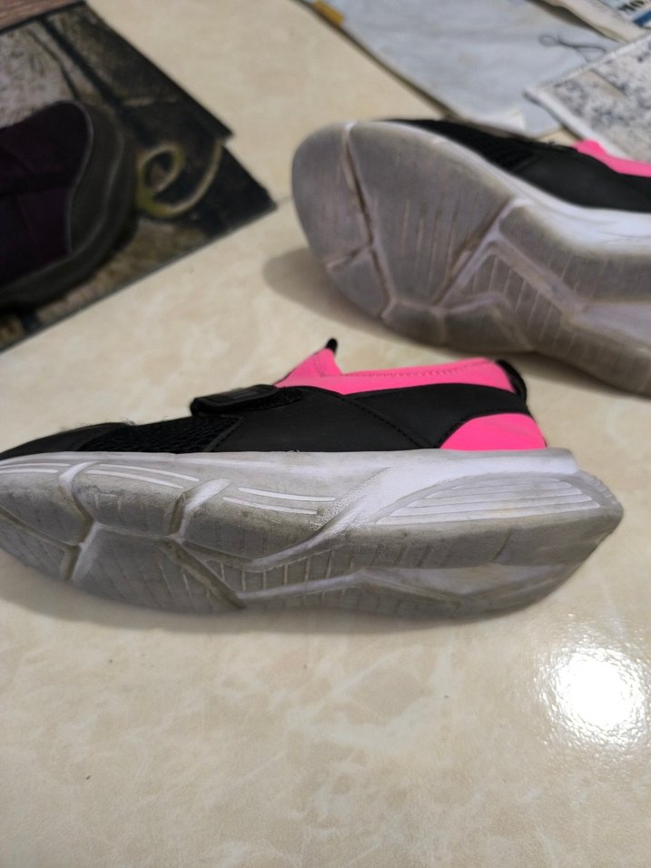 Kız Çocuk Pembe Gri Spor Ayakkabı - Görsel 4