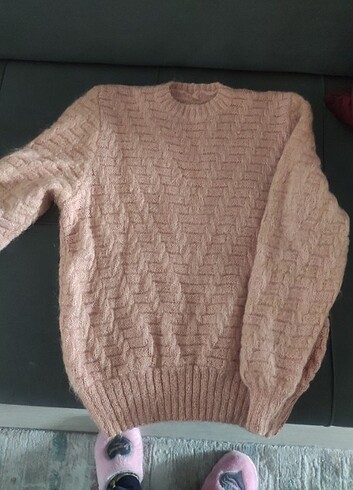 Vintage El örgüsü bayan kazak  - Görsel 6