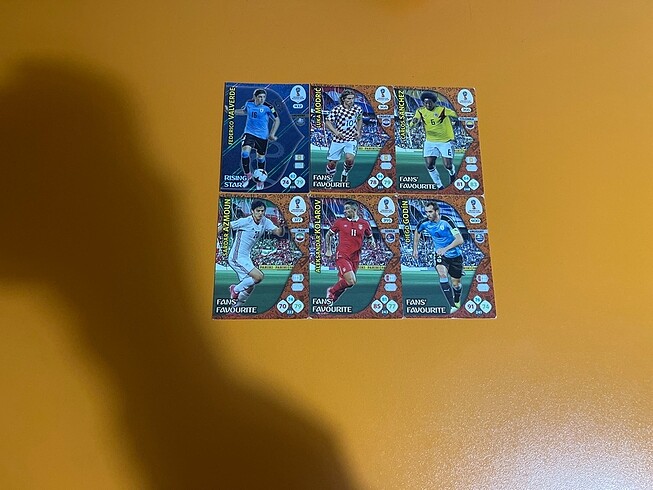 Dünya kupası 2018 panini 6 adet özel kart