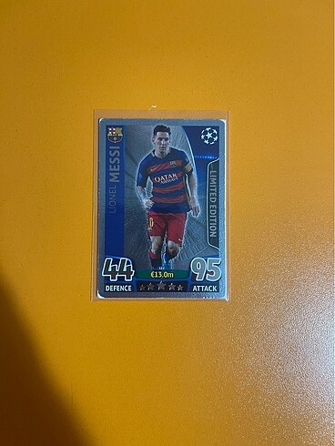 Lionel Messi toops 2015/2016 şampiyonlar ligi özel kart