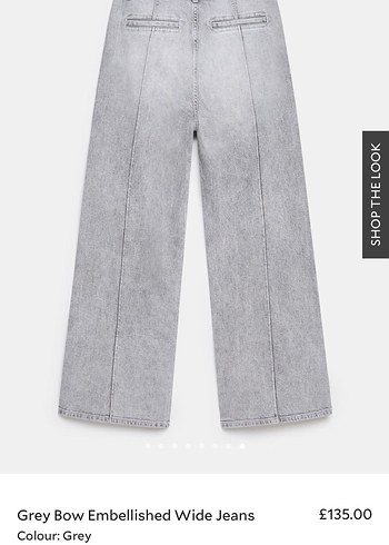 s Beden gri Renk MINT VELVET marka Taşlı Gri Jean