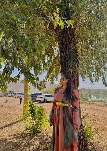 Renkli Uzun Yöresel Fistan Elbise - Görsel 3