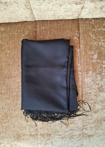 Kadın Püsküllü İpek Şal - Bohem Tarz - Görsel 4