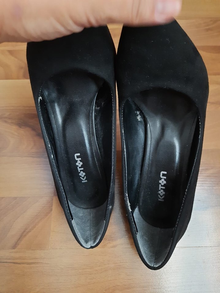 siyah topuklu ayakkabı - Görsel 3