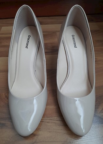 bej topuklu ayakkabı - Görsel 2