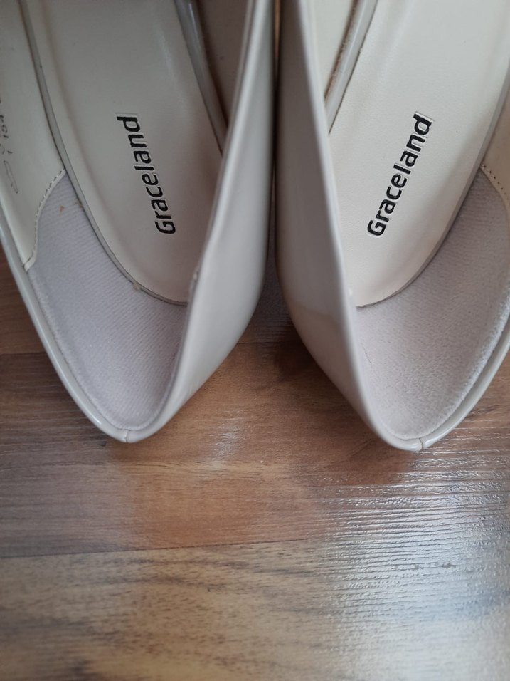 bej topuklu ayakkabı - Görsel 3