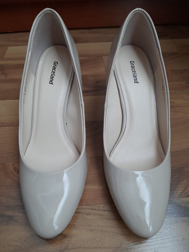 bej topuklu ayakkabı - Görsel 2