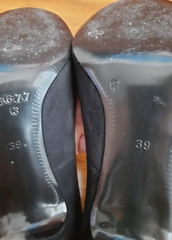 Siyah topuklu ayakkabı - Görsel 5