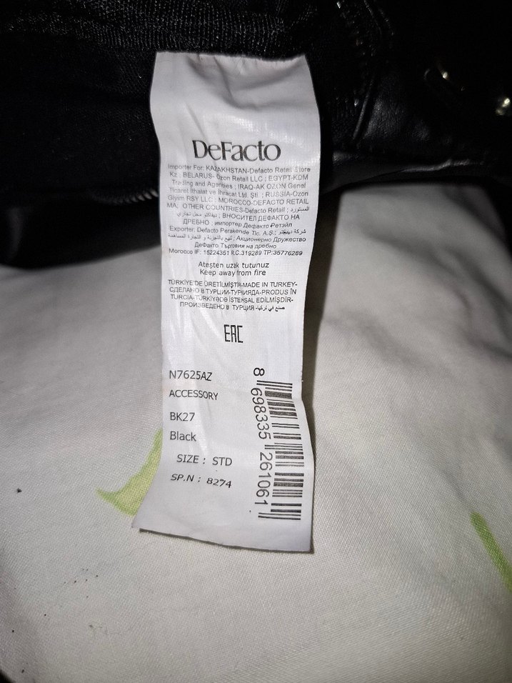 Siyah Deri Bel Çantası - Görsel 4