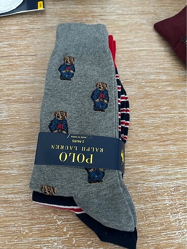 Ralph Lauren bear serisi 2?li çorap