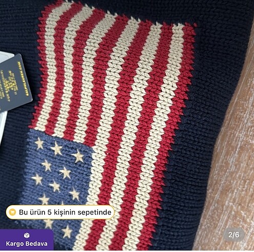 Ralph Lauren etiketli XL 18/20 yaş kazak