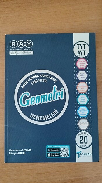 Toprak yayınları tyt ayt 20'li geometri denemeleri