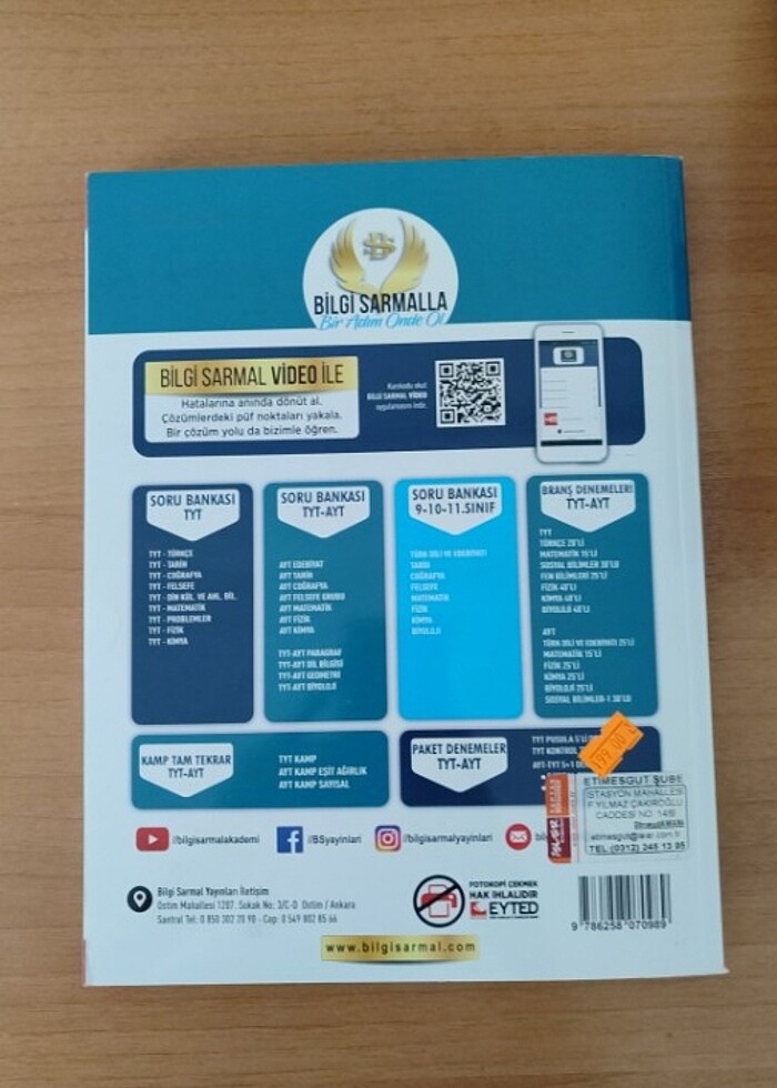 Bilgi sarmal tyt Türkçe soru bankası  - Görsel 3