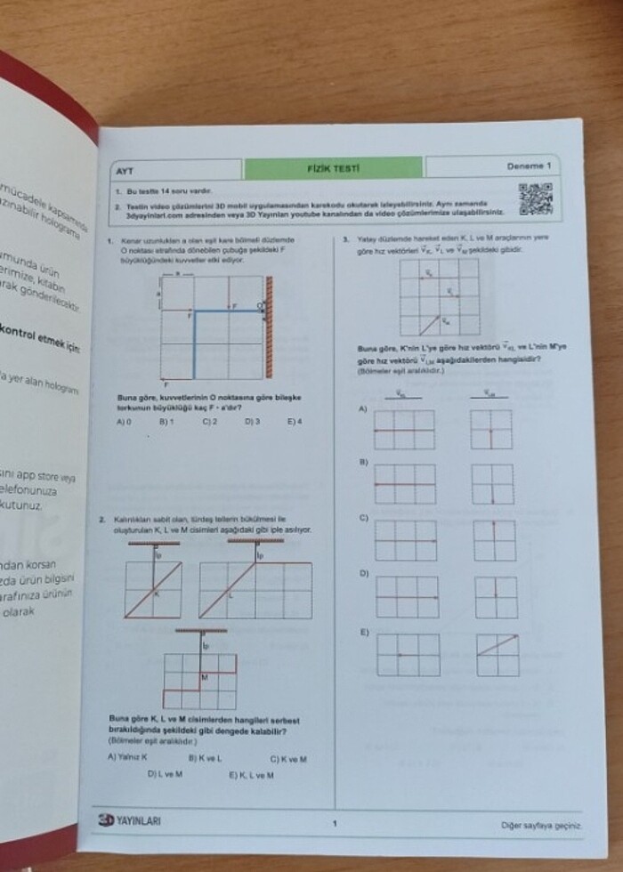 3D ayt fizik branş denemeleri  - Görsel 2