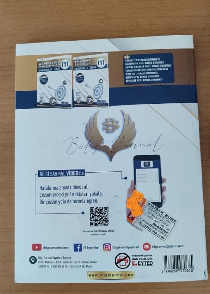 Bilgi sarmal tyt fen bilimleri branş denemeleri - Görsel 3