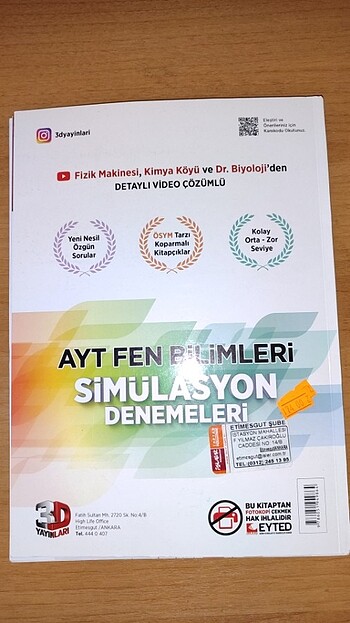 Beden 3D ayt fen bilimleri branş denemeleri
