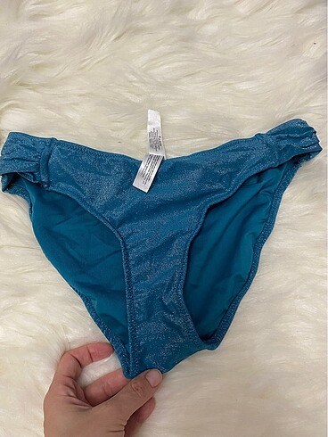36 Beden Suwen simli kumaş bikini takım
