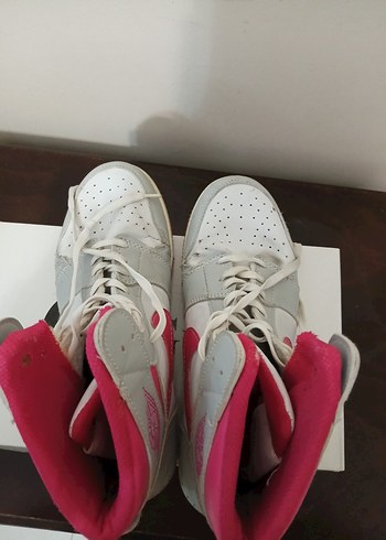 Pembe Gri Yüksek Top Kadın Spor Ayakkabı - Görsel 3