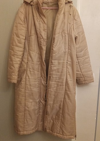 Uzun Bej Kadın mont - Görsel 5