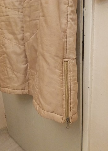 Uzun Bej Kadın mont - Görsel 6