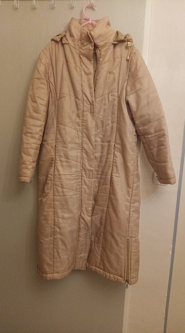 Uzun Bej Kadın mont - Görsel 2