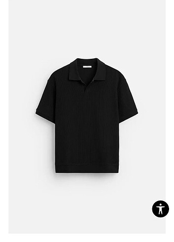ZARA DİK DOKULU POLO T-SHIRT