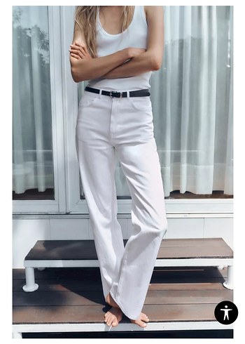 Zara ZARA Z1975 STRAIGHT YÜKSEK BEL TAM BOY JEAN