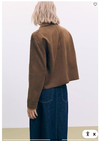 STRADİVARİUS CEPLİ SUNİ SÜET CEKET - Görsel 5