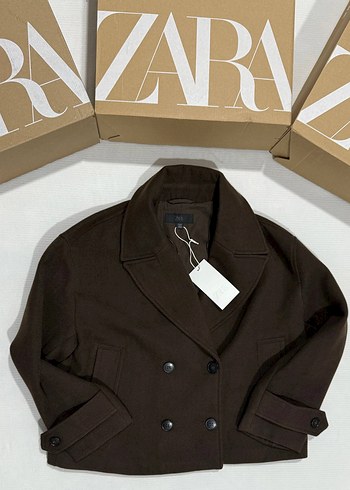 ZARA KRUVAZE KISA KABAN - Görsel 8