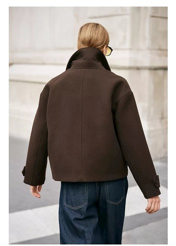 ZARA KRUVAZE KISA KABAN - Görsel 3