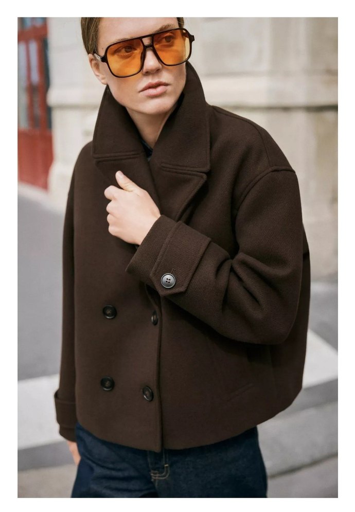 ZARA KRUVAZE KISA KABAN - Görsel 2