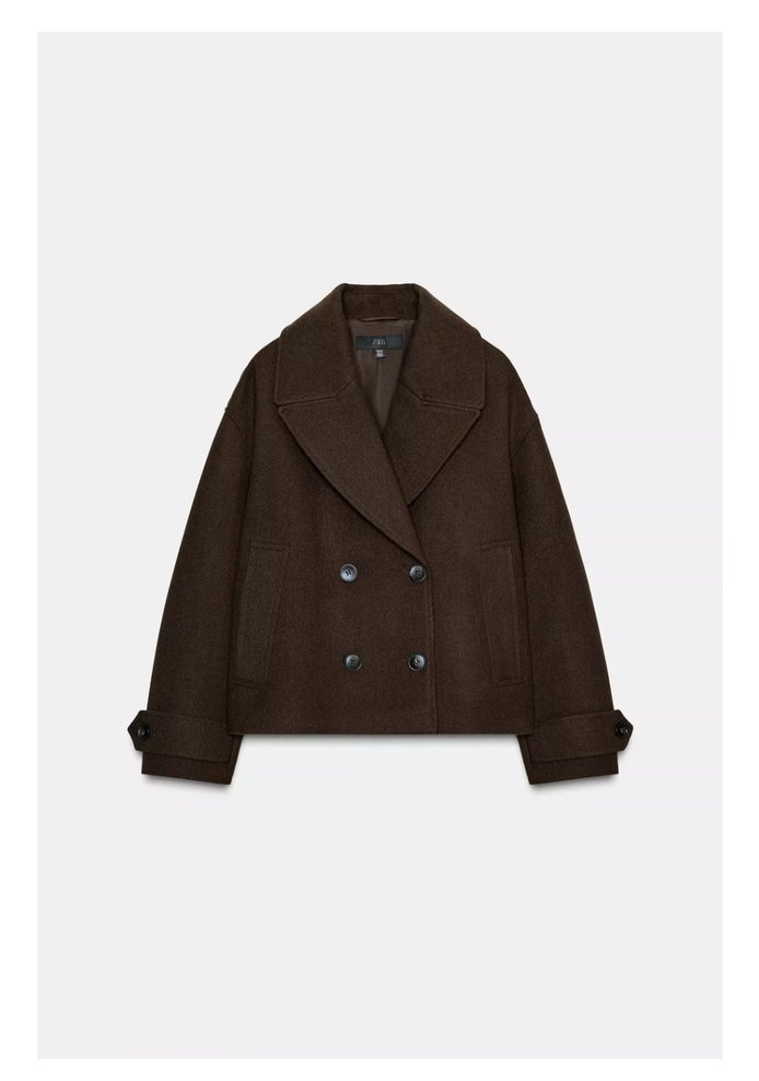 ZARA KRUVAZE KISA KABAN - Görsel 4