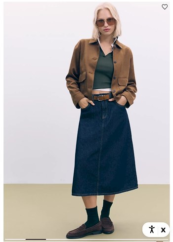 STRADİVARİUS CEPLİ SUNİ SÜET CEKET - Görsel 3