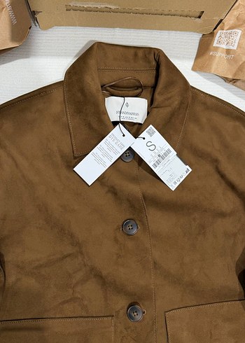 STRADİVARİUS CEPLİ SUNİ SÜET CEKET - Görsel 9