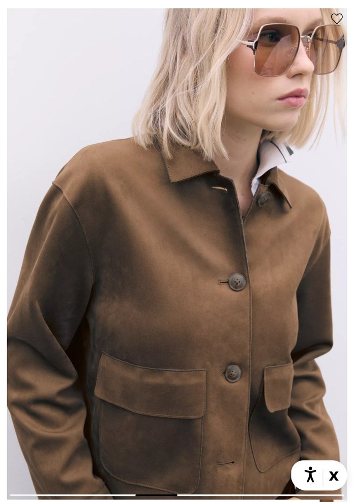 STRADİVARİUS CEPLİ SUNİ SÜET CEKET - Görsel 2