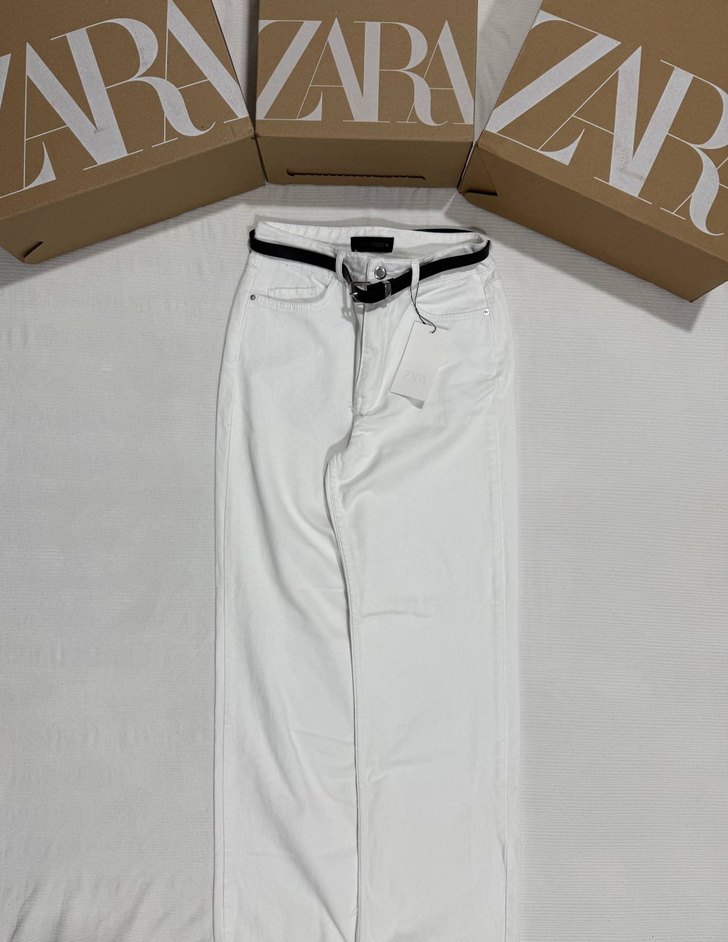 ZARA Z1975 STRAIGHT YÜKSEK BEL TAM BOY JEAN - Görsel 4