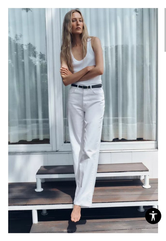 ZARA Z1975 STRAIGHT YÜKSEK BEL TAM BOY JEAN - Görsel 2