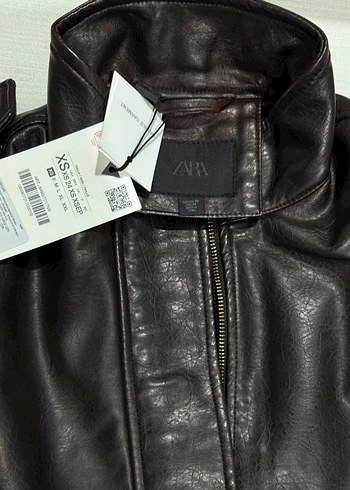 ZARA SUNİ DERİ CEKET OMUZ TRABZANLI - Görsel 4