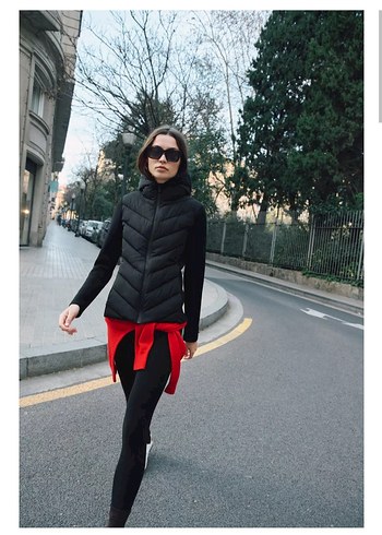 ZARA KONTRAST ŞİŞME MONT - Görsel 2